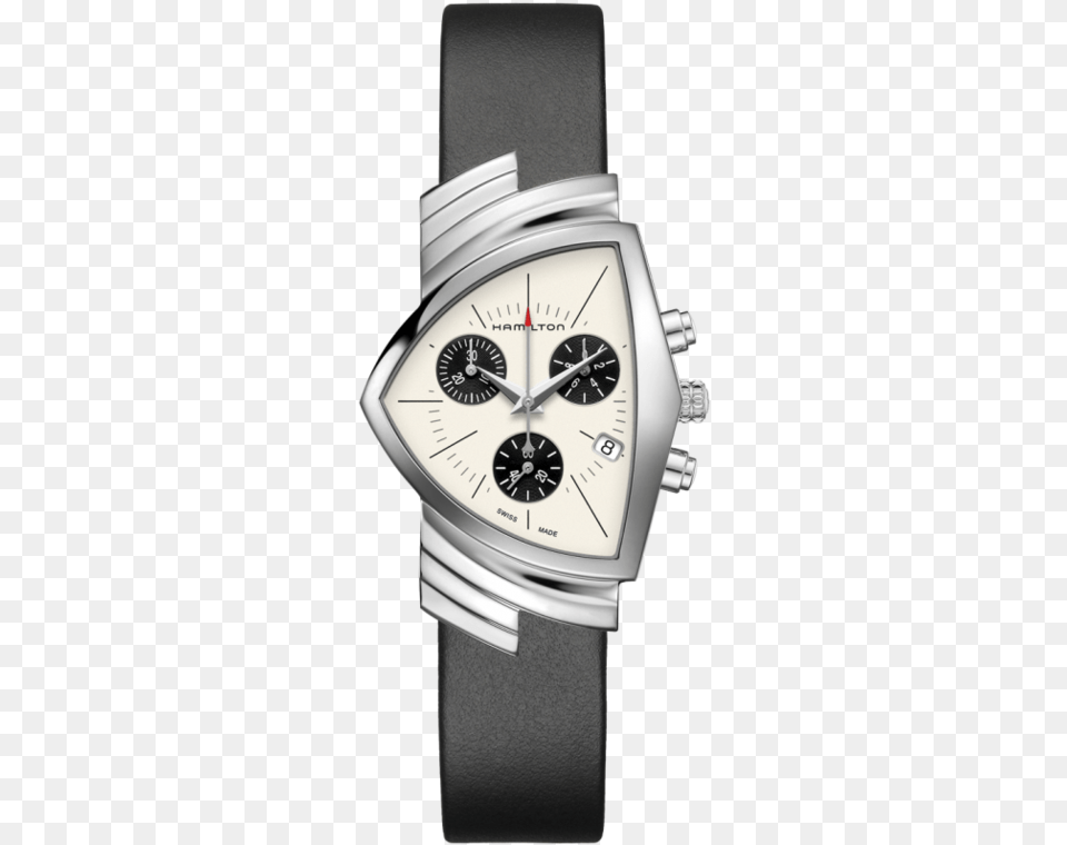 Hamilton Ventura Chronograph Quartz Watch With Cream Hamilton Watches, Arm, Body Part, Person, Wristwatch Free Transparent Png