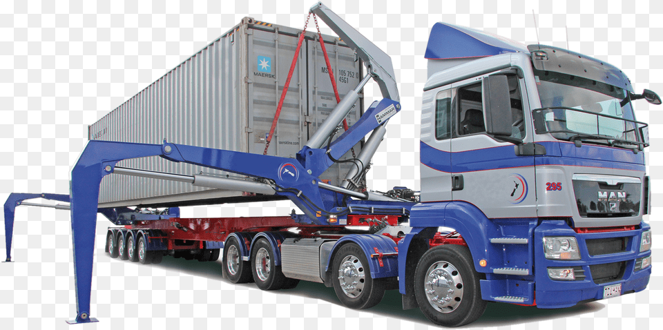Hammar 155 Sideloader Lifting A 40 Feet Container Hammar Sideloader, Trailer Truck, Transportation, Truck, Vehicle Free Transparent Png