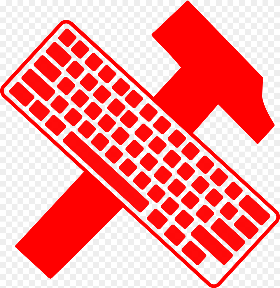 Hammer And Keyboard Clip Arts Keyboard Mouse Clip Art, Computer, Computer Hardware, Computer Keyboard, Electronics Free Transparent Png