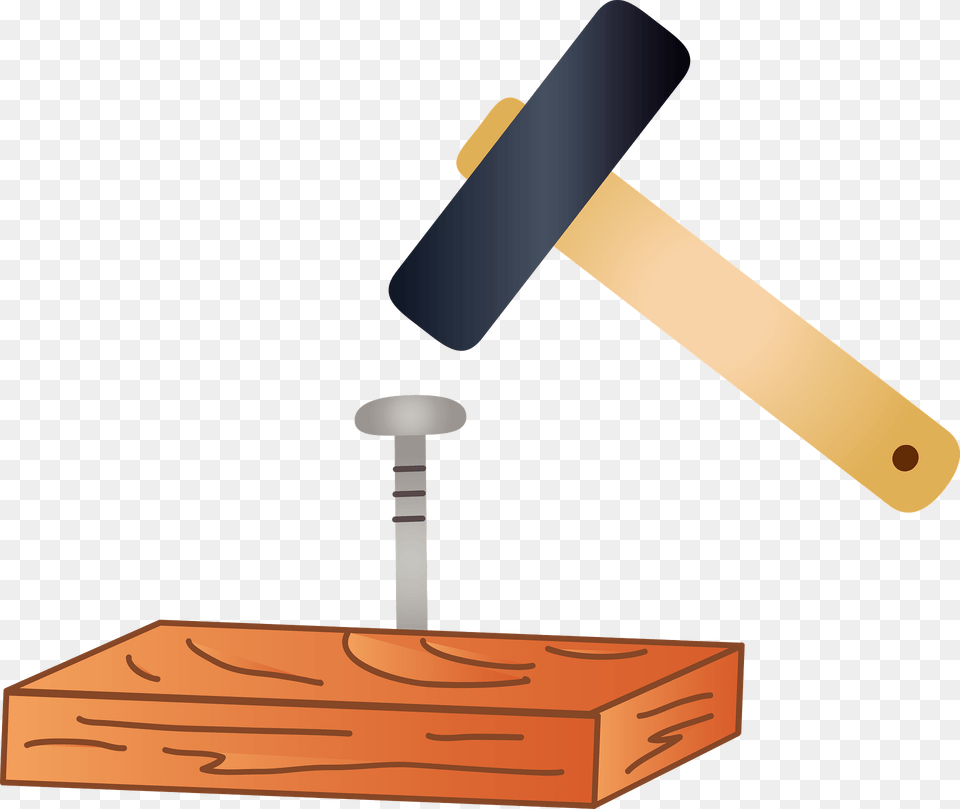 Hammer And Nail Clipart, Device, Tool, Mallet Free Png