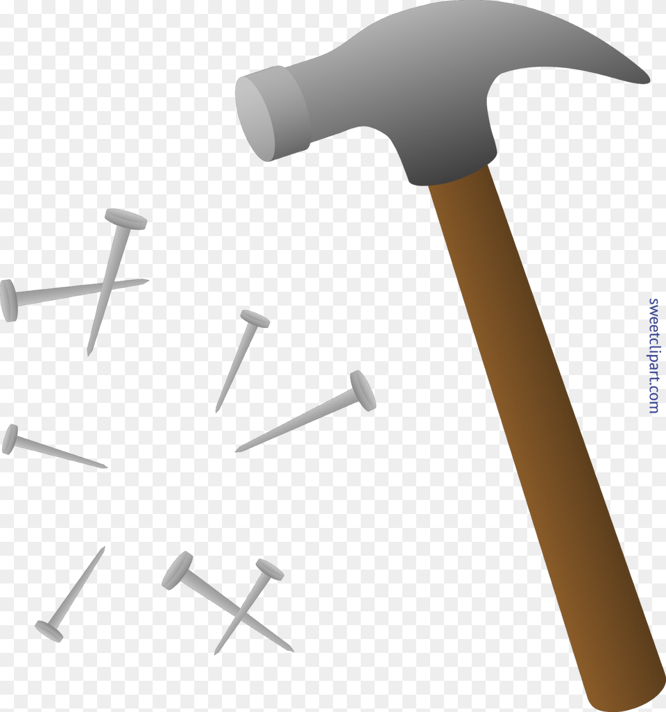 Hammer And Nails Clip Art, Device, Tool Free Png