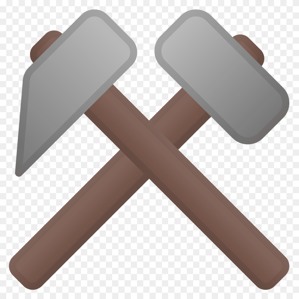 Hammer And Pick Emoji Clipart, Device, Tool, Mallet, Blade Free Transparent Png
