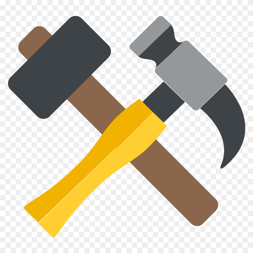Hammer And Pick Emoji Clipart, Device, Electronics, Hardware, Tool Png Image