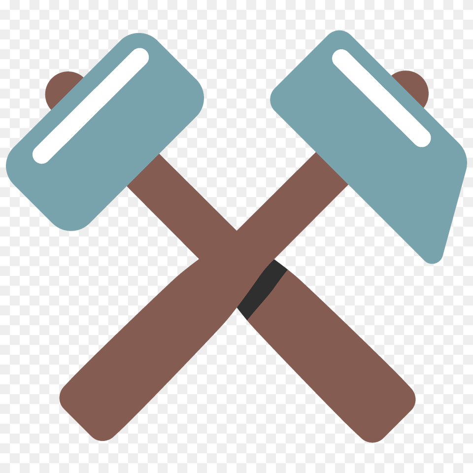 Hammer And Pick Emoji Clipart, Device, Tool Png Image