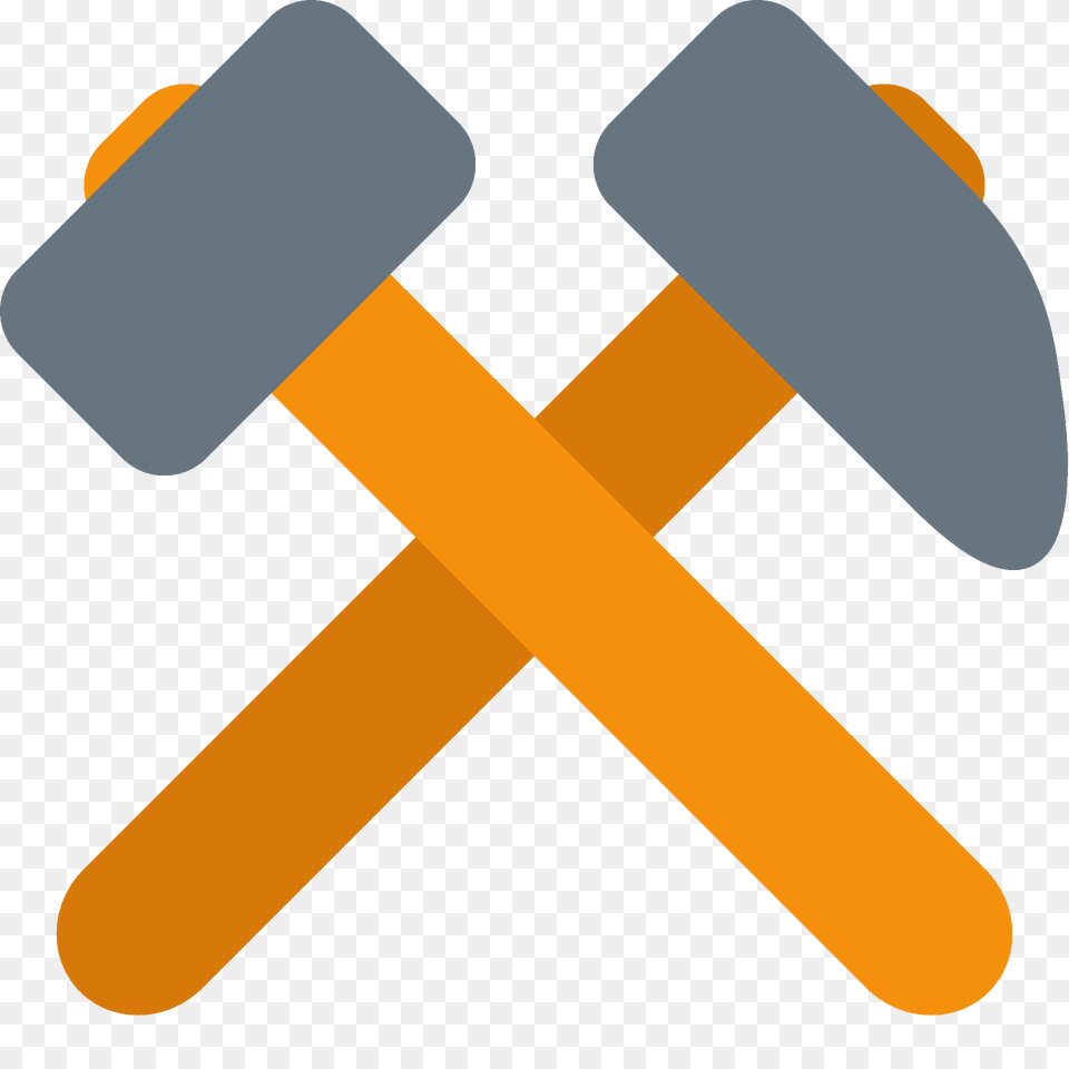 Hammer And Pick Emoji Clipart, Device, Tool Free Transparent Png