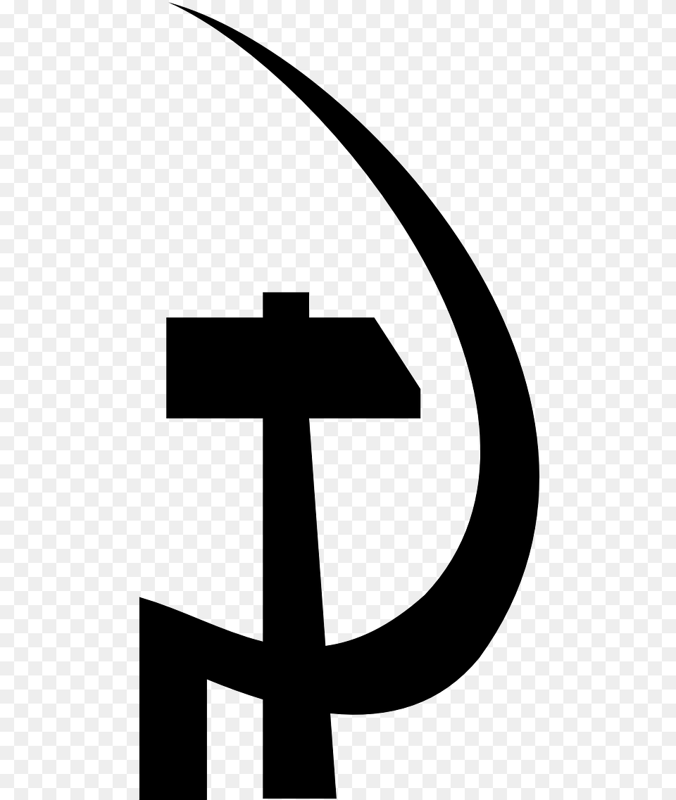 Hammer And Sickle Anarchism, Gray Png Image
