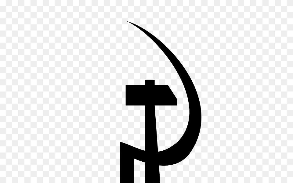 Hammer And Sickle Clip Art, Symbol, Stencil, Cross, Text Free Png Download