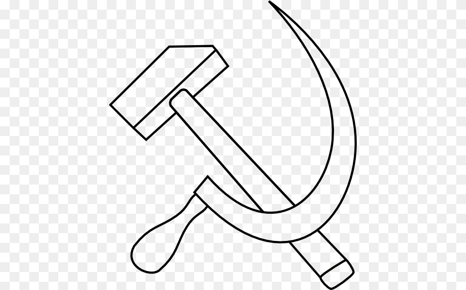 Hammer And Sickle Coloring Pages, Device, Bow, Tool, Weapon Free Png Download