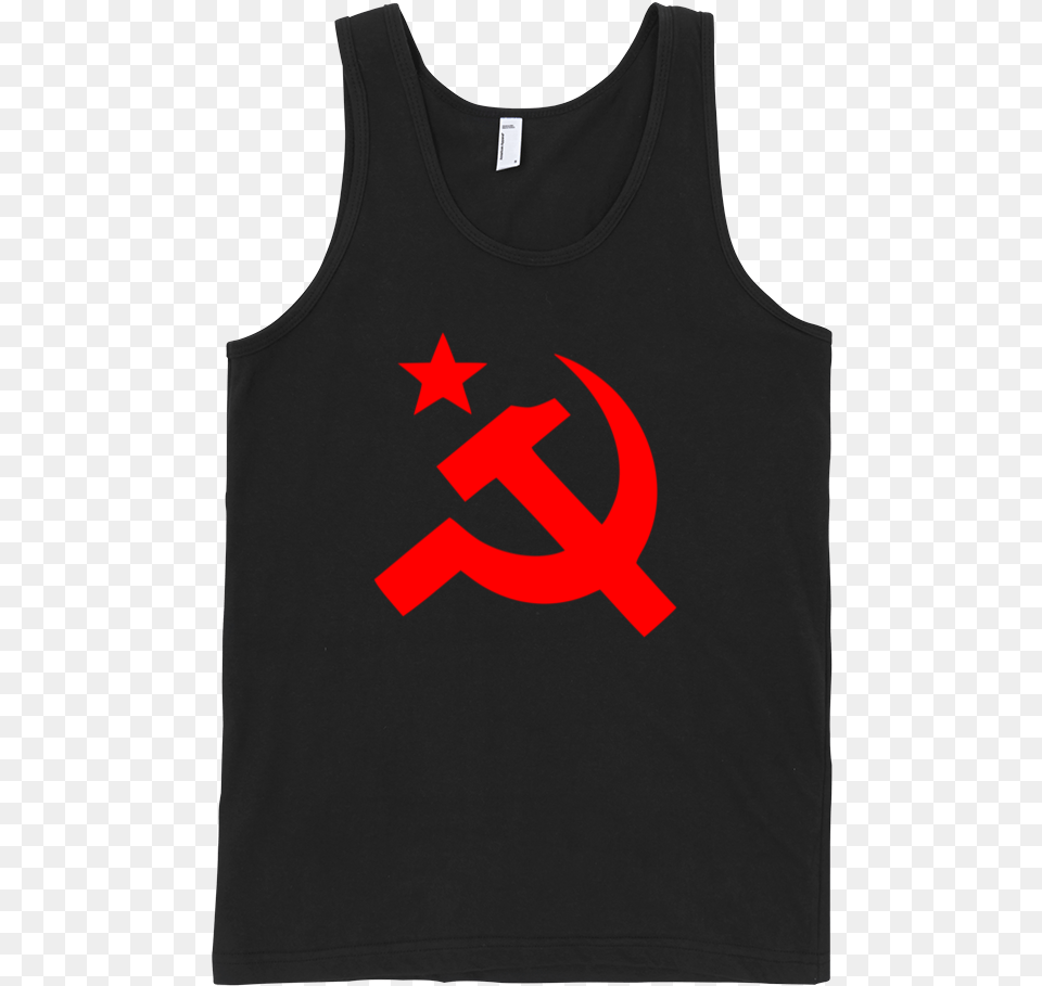 Hammer And Sickle Fine Jersey Tank Top Unisex By Itee Tank Top Guns Out, Clothing, Tank Top, Vest Free Transparent Png