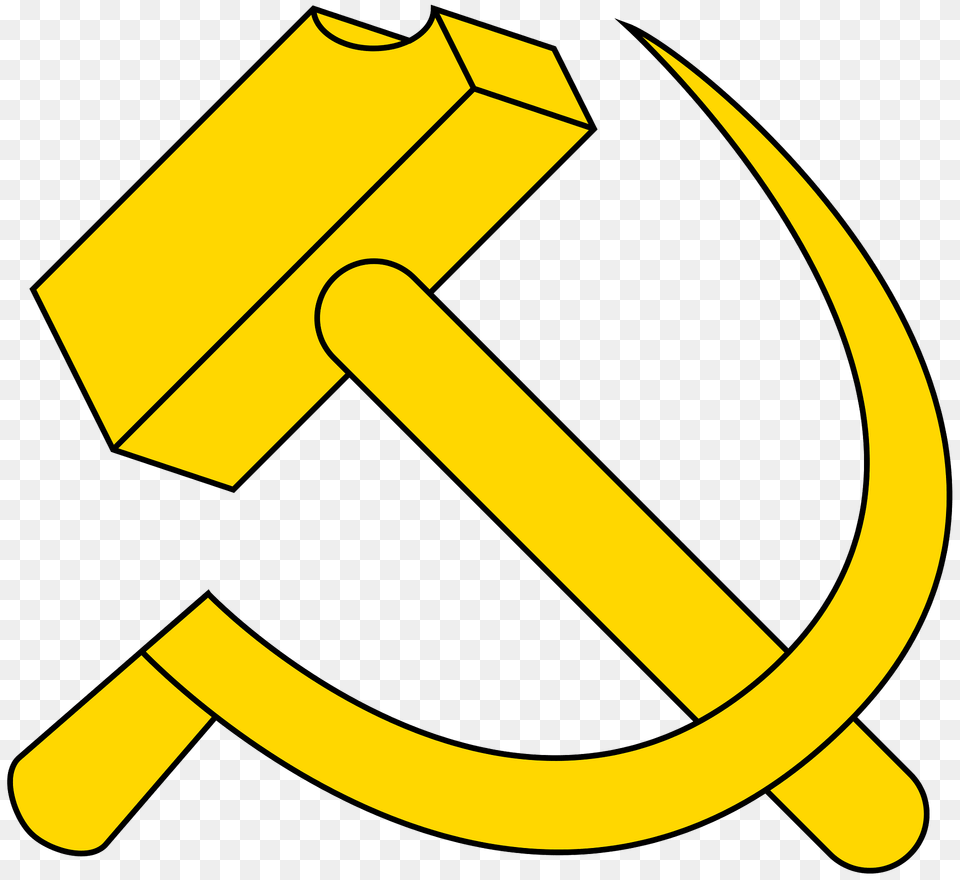Hammer And Sickle In Perspective Clipart, Device, Tool Free Transparent Png
