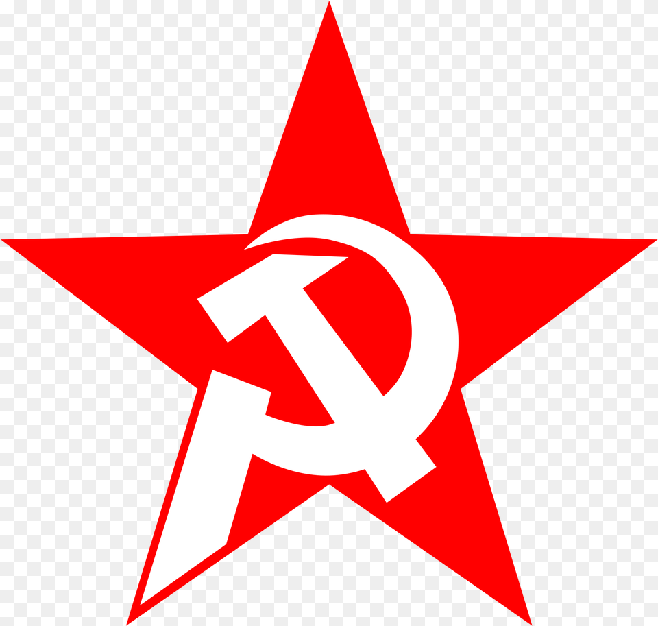 Hammer And Sickle In Red Star Socialism Symbol Free Hammer And Sickle Big, Star Symbol Png