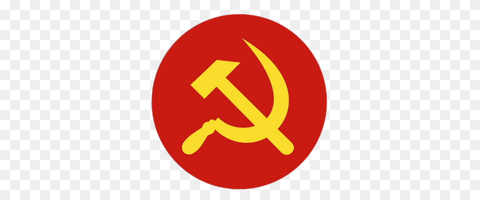Hammer And Sickle In Red Star Transparent, Sign, Symbol, Food, Ketchup Free Png