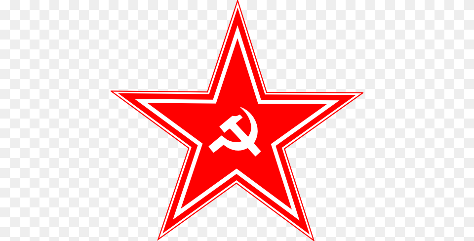 Hammer And Sickle In Star Clipart, Star Symbol, Symbol, Dynamite, Weapon Png Image