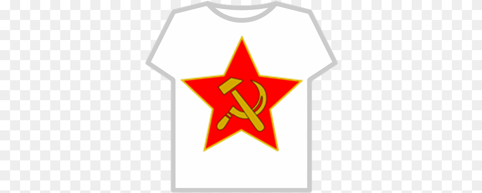 Hammer And Sickle Roblox Language, Clothing, Star Symbol, Symbol, T-shirt Free Png