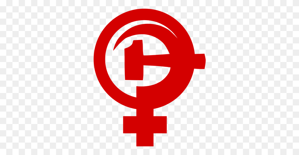 Hammer And Sickle With Female Sign, Logo, Symbol Free Transparent Png