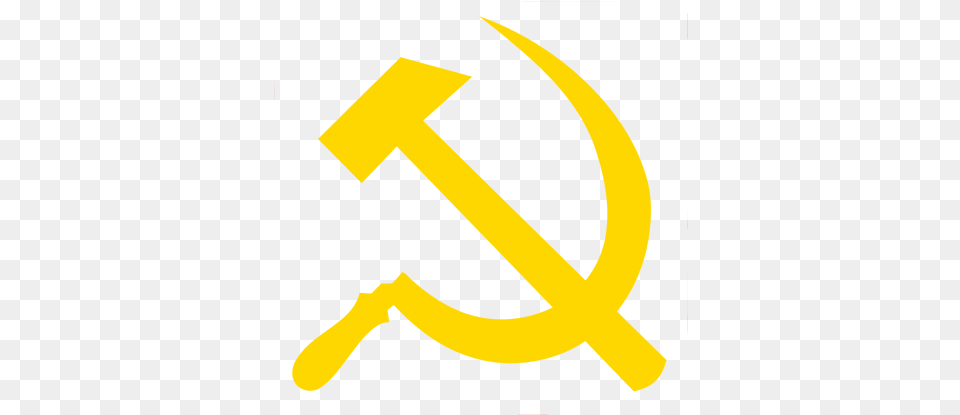 Hammer And Sickle Yellow Communist Party Of Chile, Animal, Fish, Sea Life, Shark Png
