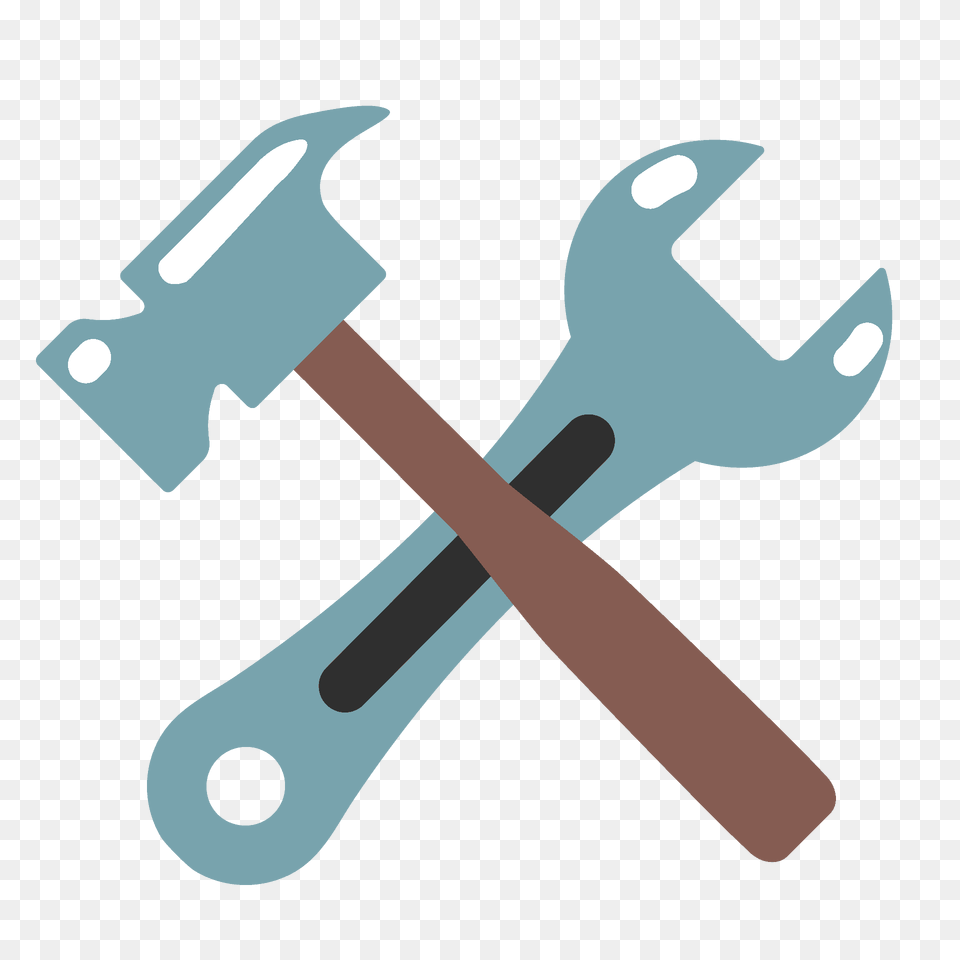 Hammer And Wrench Emoji Clipart, Device, Tool, Electronics, Hardware Free Transparent Png