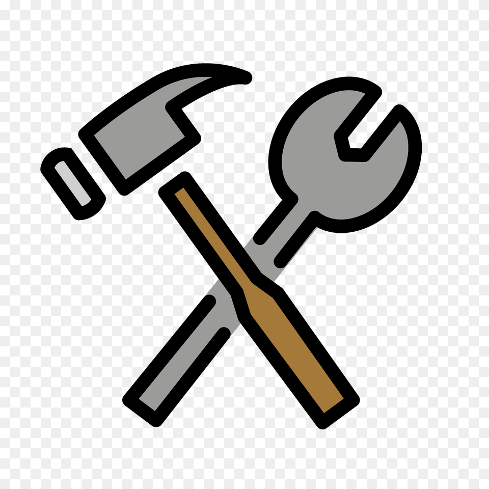 Hammer And Wrench Emoji Clipart, Cutlery, Dynamite, Weapon, Device Free Transparent Png