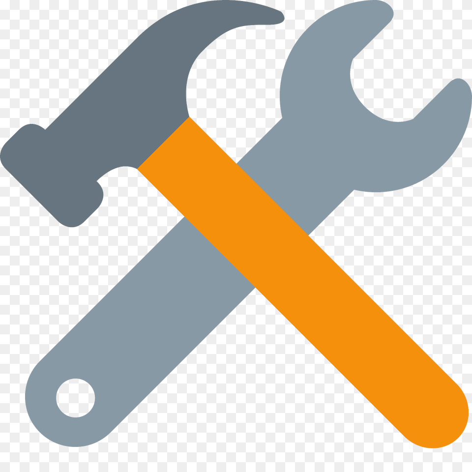 Hammer And Wrench Emoji Clipart, Electronics, Hardware Png