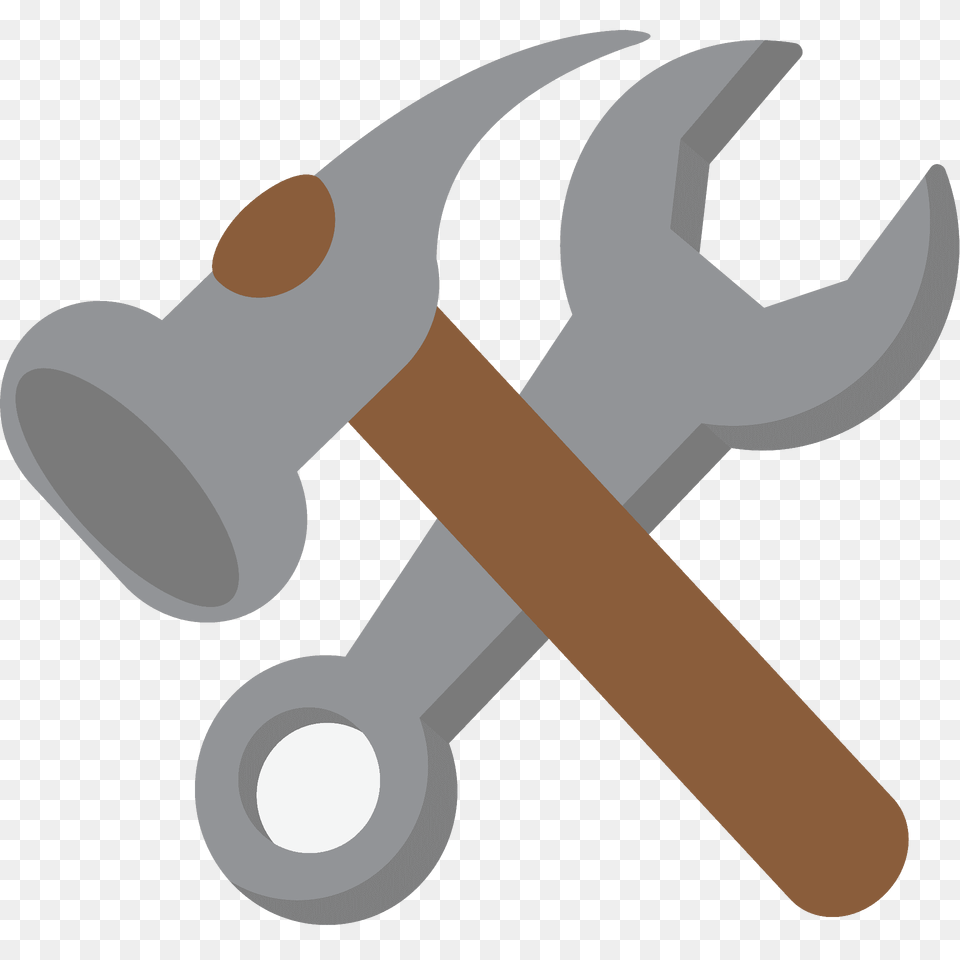 Hammer And Wrench Emoji Clipart, Device, Tool, Animal, Fish Free Png Download