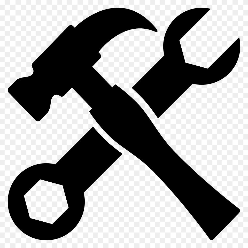 Hammer And Wrench Emoji Clipart, Electronics, Hardware, Animal, Fish Png