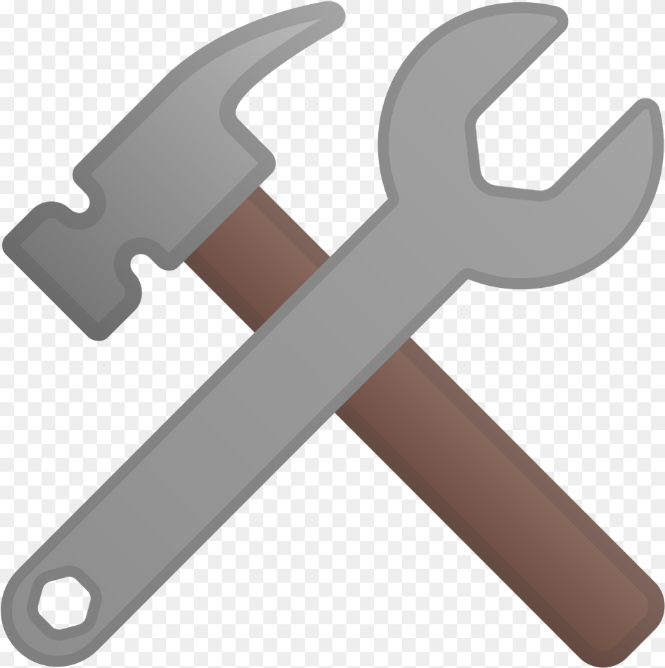 Hammer And Wrench Icon Noto Emoji Objects Iconset Google Hammer And Wrench Emoji, Blade, Razor, Weapon Png