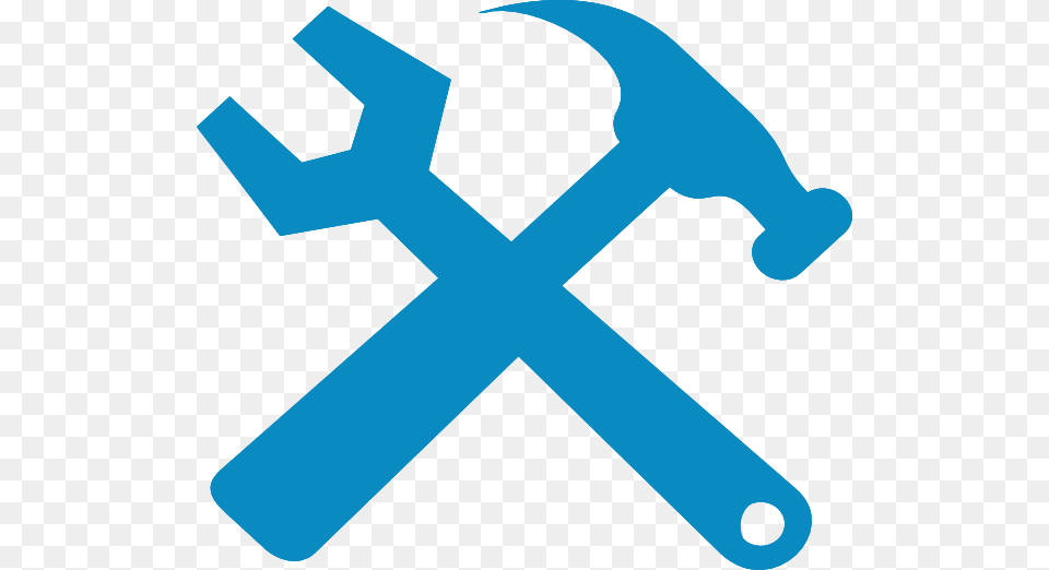 Hammer And Wrench Silhouette Clip Art, Device Free Transparent Png