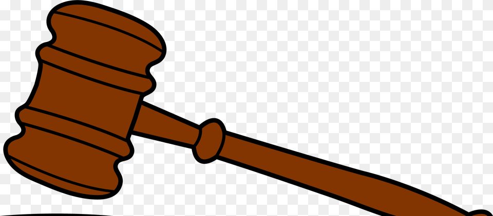 Hammer Black And White Clipart Represent The Judicial Branch, Device, Tool, Mallet Png Image