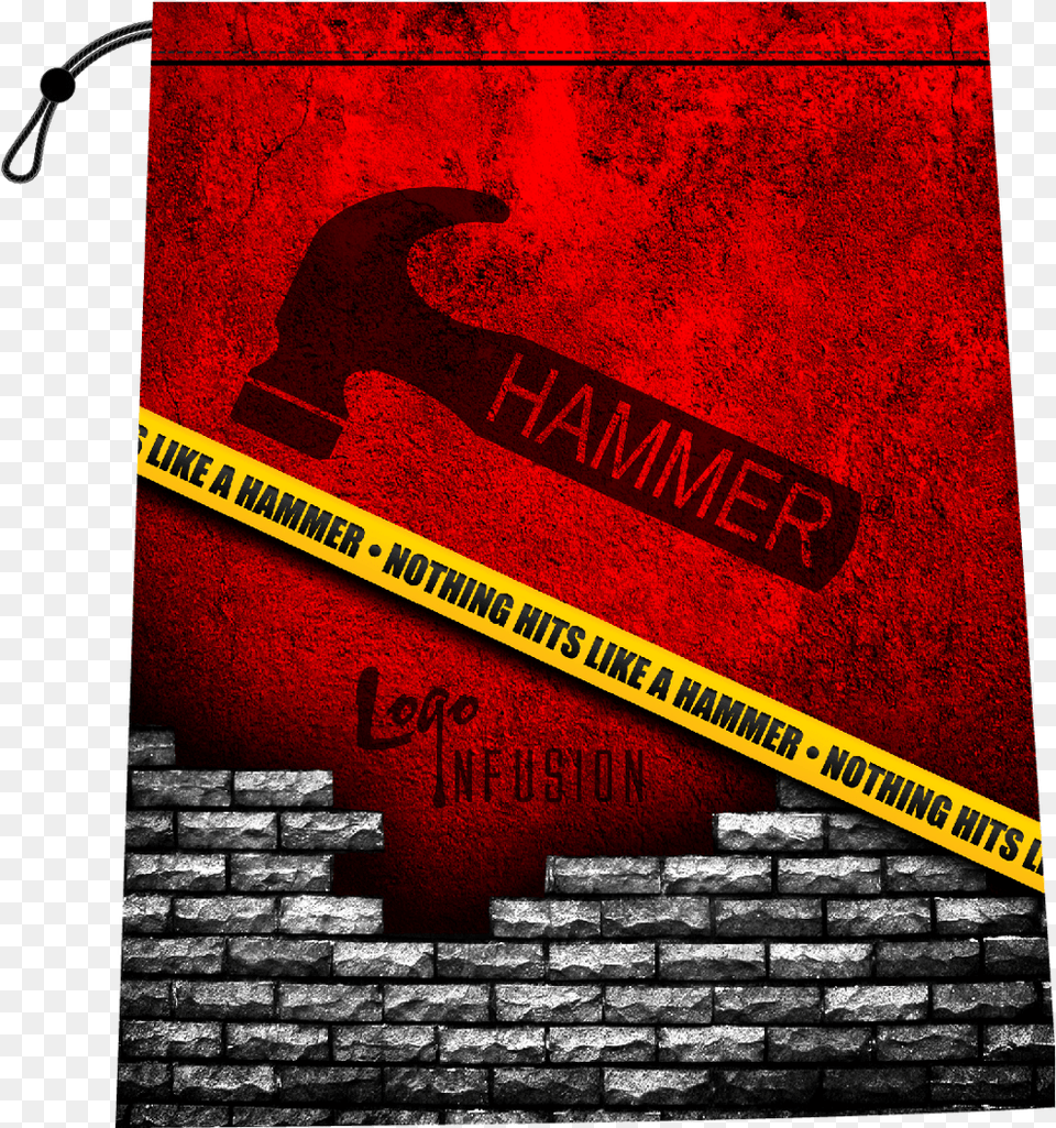 Hammer Caution Tape Krk Duvar, Brick, Advertisement, Poster, Device Free Png Download