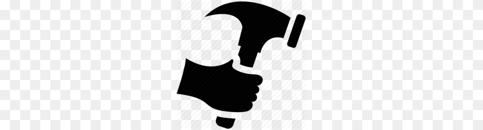 Hammer Clipart, Stencil, Device, Person Png
