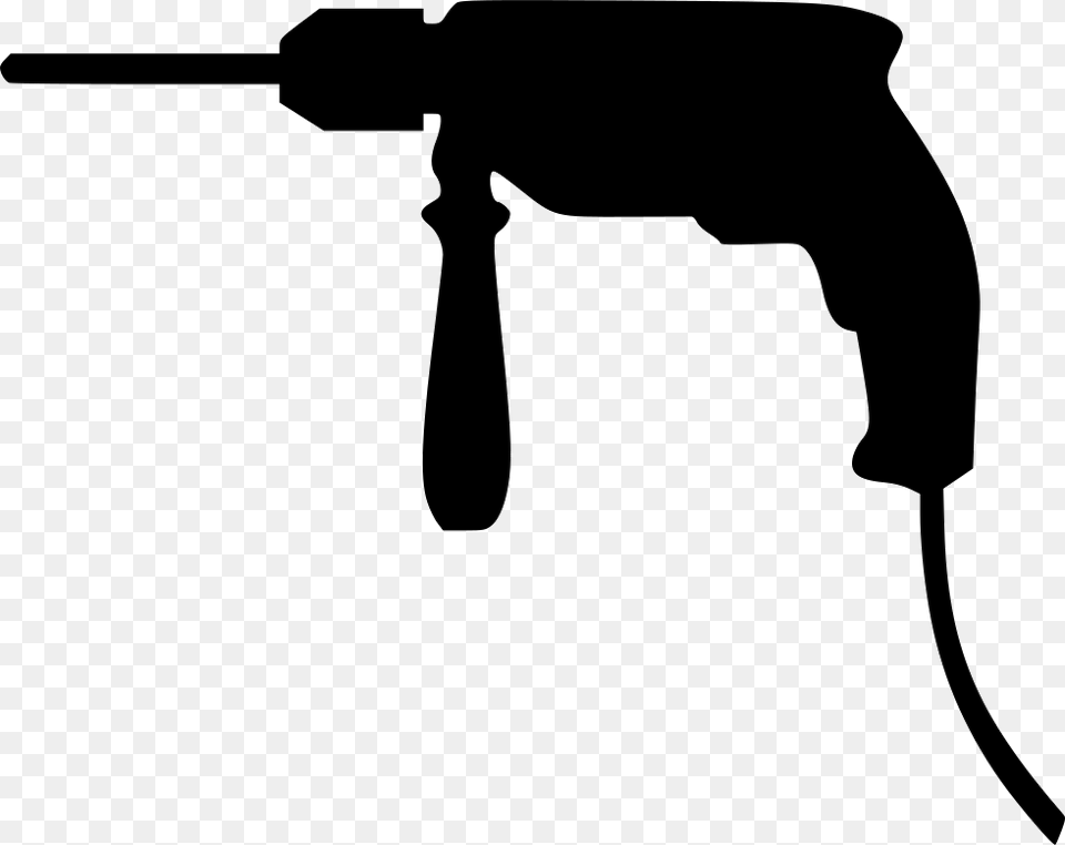 Hammer Drill Wall T Cable Comments Hammer Drill Icon, Device, Power Drill, Tool, Silhouette Png Image