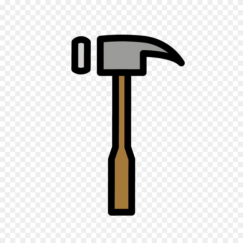 Hammer Emoji Clipart, Device, Tool, Cross, Symbol Free Png