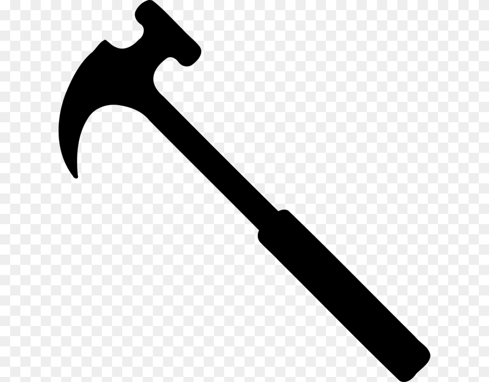 Hammer Hand Tool Silhouette Blacksmith, Gray Free Transparent Png