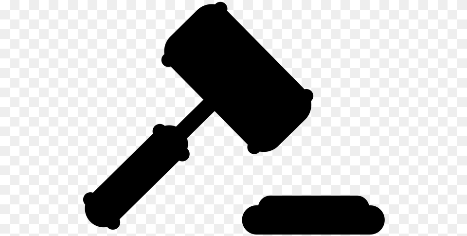 Hammer Judge Hearing Judgment Attorney Icon Court Sanction, Gray Free Png Download