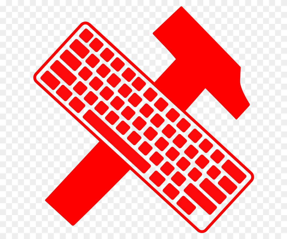Hammer Keyboard, Computer, Computer Hardware, Computer Keyboard, Electronics Free Png