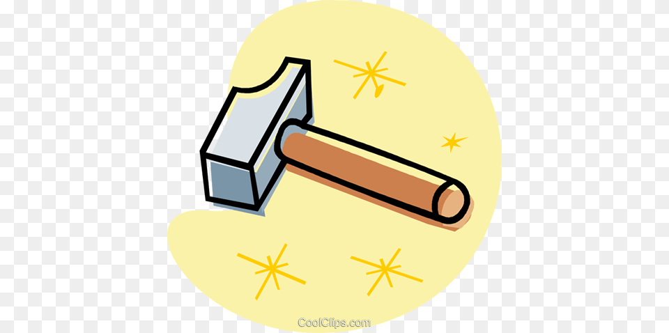 Hammer Royalty Vector Clip Art Illustration, Device, Tool, Dynamite, Weapon Free Png