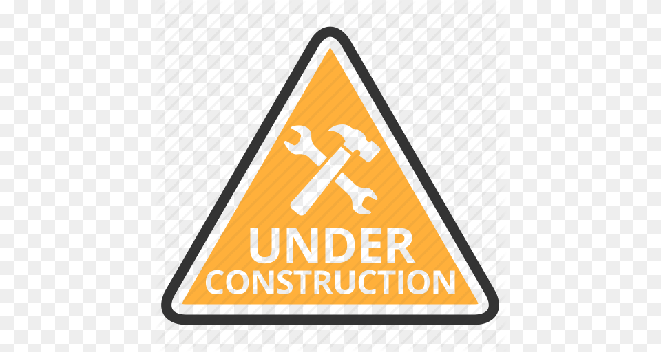 Hammer Settings Sign Under Construction Icon, Symbol, Triangle Png