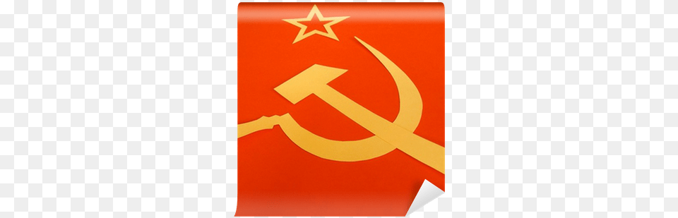 Hammer Sickle Communist Cccp Ussr Flag Wall Mural Communism Png