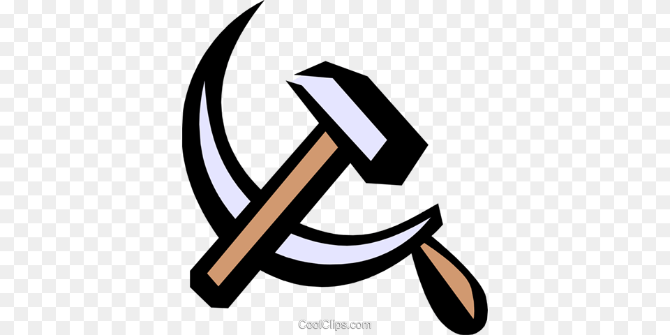 Hammer Sickle Royalty Vector Clip Art Illustration, Device, Tool Free Png Download