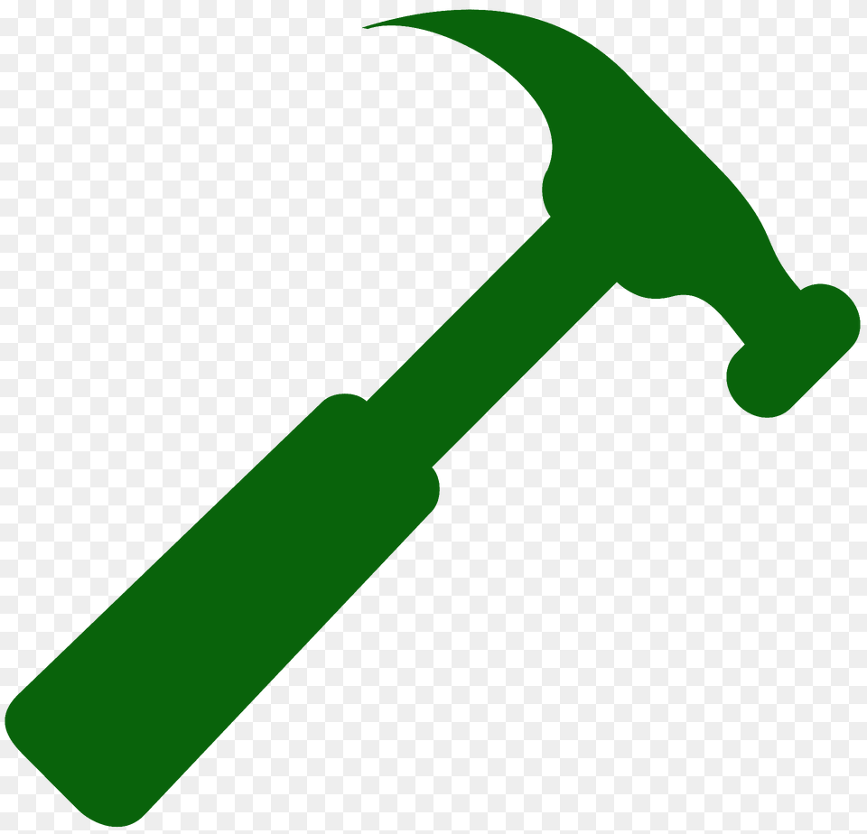 Hammer Silhouette, Device, Tool, Smoke Pipe Png Image