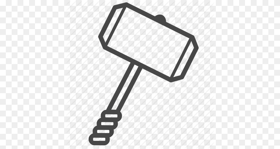 Hammer Thor Viking War Weapon Icon, Device Png