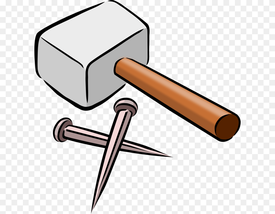 Hammer Tool Cartoon Drawing, Device, Cosmetics, Lipstick Free Png Download