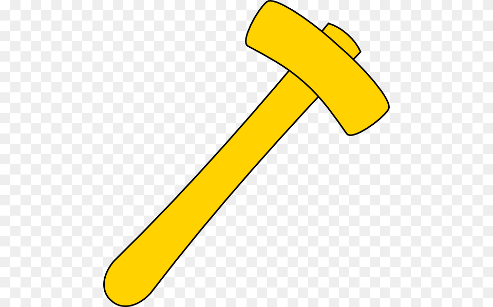 Hammer Vector Hammer Yellow, Device, Tool, Mallet Free Png