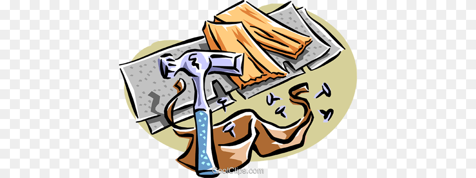 Hammer With Carpentry Tools Royalty Vector Clip Art, Device, Person, Tool Free Png