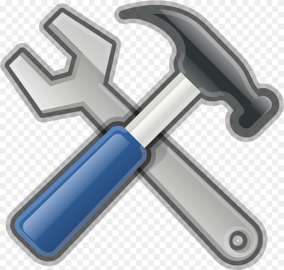 Hammer Wrench Repair Work Industry Service Mechanic Tools Clipart, Blade, Device, Razor, Weapon Free Transparent Png