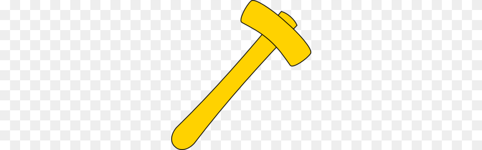 Hammer Yellow Clip Art, Device, Tool Free Png Download