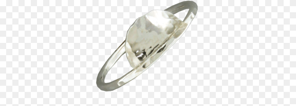 Hammered Half Circle Ring Ring, Accessories, Jewelry, Silver Png Image