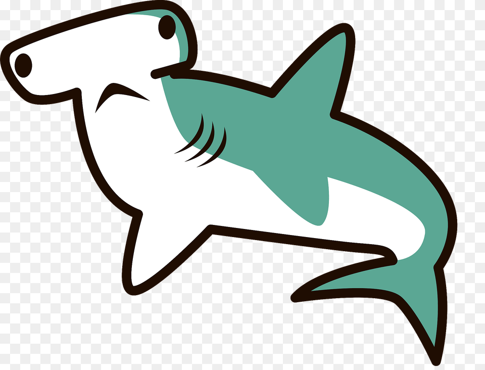 Hammerhead Shark Clipart, Animal, Fish, Sea Life, Bow Png