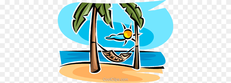 Hammock Between Two Trees Royalty Vector Clip Art, Furniture, Outdoors, Person, Face Free Transparent Png