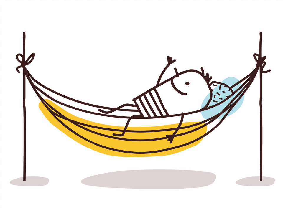 Hammock Rest Cartoon, Furniture Png